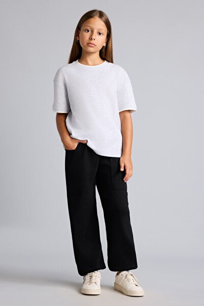 DeFacto Patch Pocket Elastic Jogger Fit Pants Girls I2268A826Au