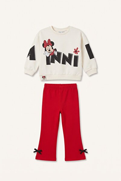 DeFacto Disney Mickey & Minnie Animal Patterned 2-Piece Set for Baby Girl I21...