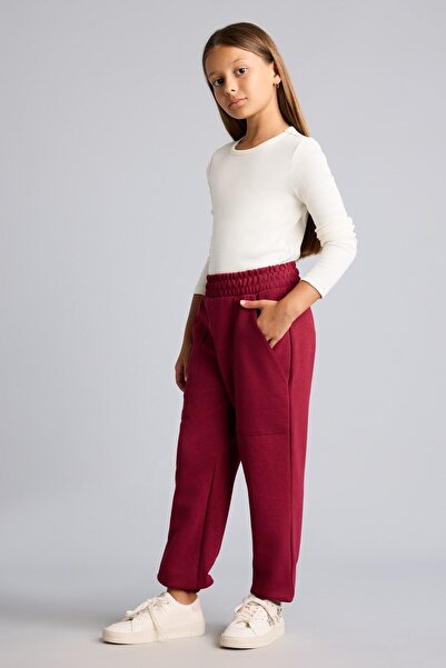 DeFacto Patch Pocket Elastic Jogger Fit Pants Girls I2268A826Au