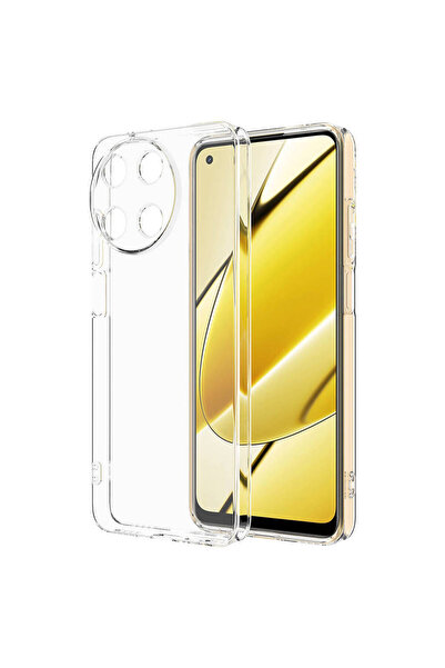 Realme 11 4G Kılıf Kamera Korumalı Şeffaf Kalın Üstün Koruma Silikon NXXA
