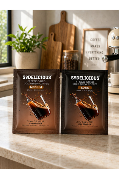 SODELICIOUS COFFEE TEA Sodelicious Shake & Make Gerçek Cold Brew Soğuk Kahve ...