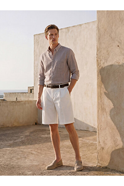 LC Waikiki Shining Choices by Shining Store Relaxed Fitmen's Pleated Shorts w...