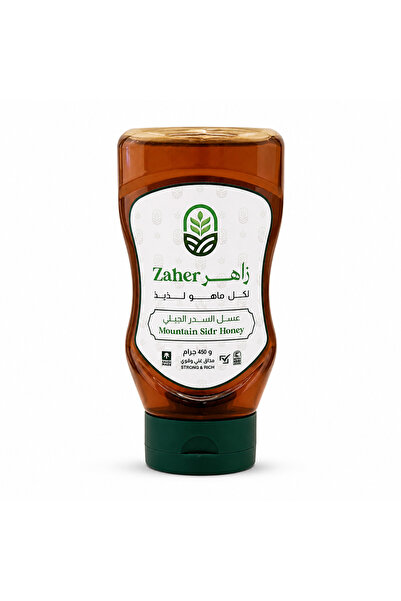 Abu Nayef honey عسل سدر معصور 450 جرام | عسل سدر أصلي مستخلص بالطريقة التقليدية (العصر) من علامة زاهر