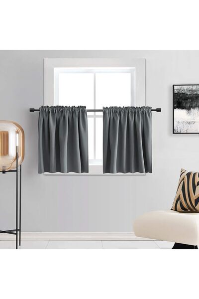 DONREN Donrin Small Bathroom Window Curtains - 2 Panels Blackout Thermal Insu...