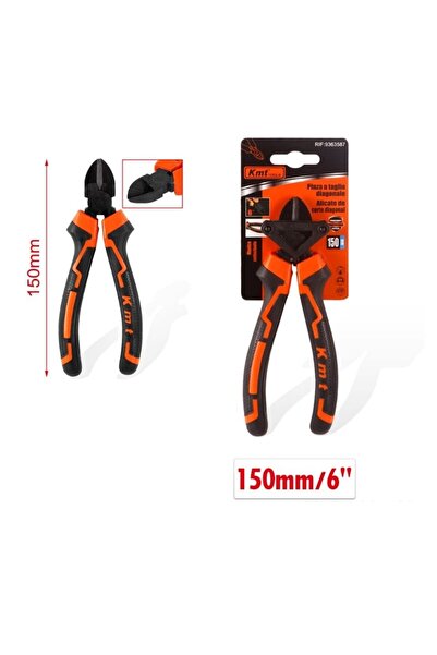 KMT Tools Πλαγιοκόφτης 150 χιλιοστών, σφυρήλατο επινικελωμένο σώμα, αντιολισθ...