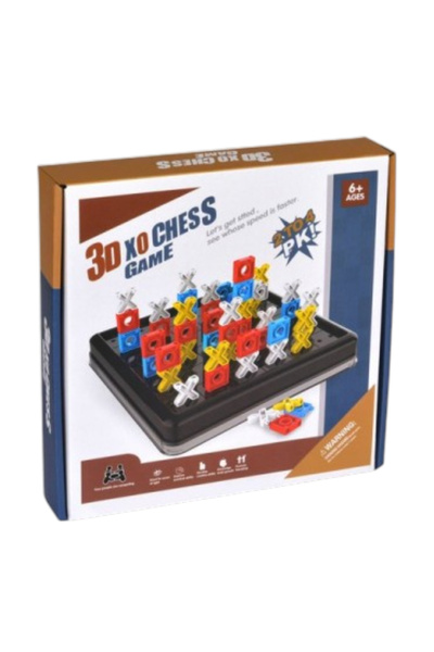 Krista 3D настолна игра Екс и О, стратегическа, за 2-4 играчи