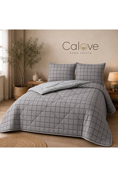 calove Çift Kişilik Yumuşak Welsoft Yorgan ve Yastık Kılıfı Seti - 195 x 215 ...