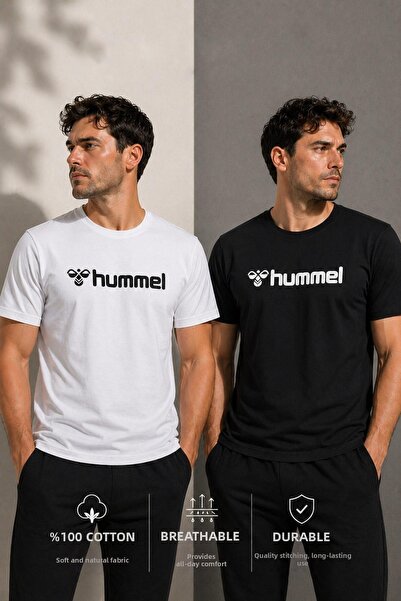 hummel ميسيلان 912448 أسود وأبيض عبوة من قطعتين للراحة اليومية
