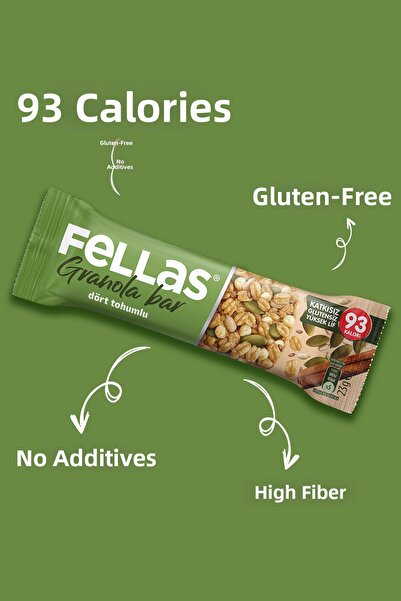 Fellas Granola Bar Protein Source (23 g) Mixed Box (12 Pieces) X3