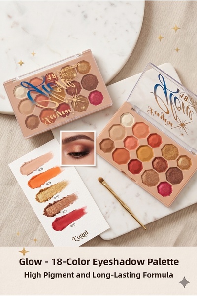hom sel T'Uggi Glow 18 Color Eyeshadow Palette Highly Pigmented Long Lasting ...