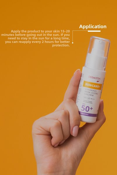 Dermoten Sunscreen for Dry Skin Suncare+ Spf 50+ Factor Moisturizing Sunscreen 50ml