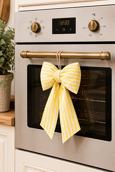 Mirilliahome Striped Patterned Decorative Door Ornament Oven Handle Bow Kitch...