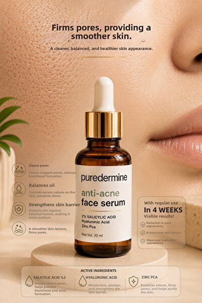 Puredermine Serena Anti-Acne Face Serum Maintains the Oil Balance on Your Ski...