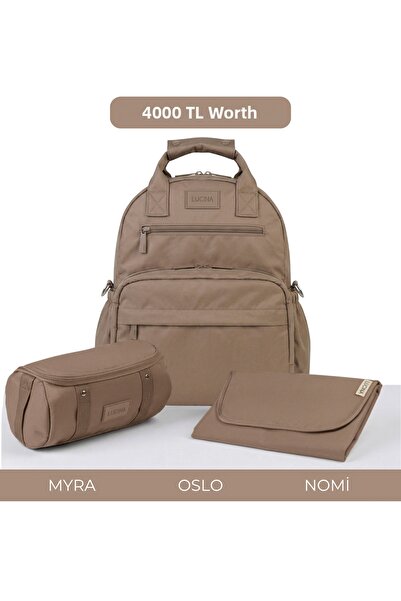 Lucina Oslo V2 Baby Care Set: Oslo Mother Baby Thermal Care Bag, Myra Organiz...