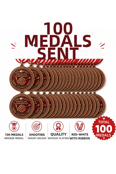 HiperAD Reklam Archery Competition Third Place Medal Metal |   Award Medal Th...
