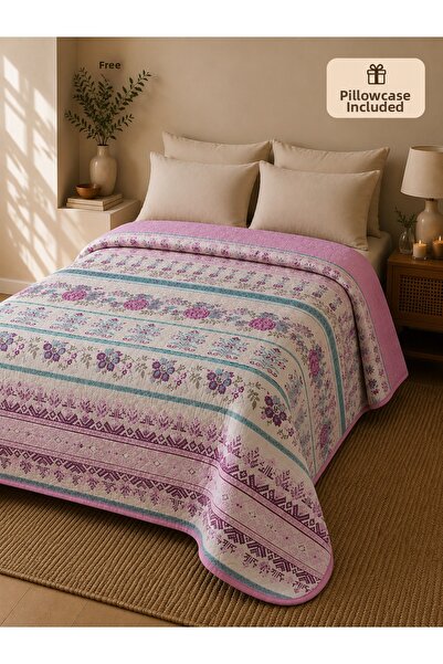HAVLUSAN Double Quilted Patterned Pique Bedspread - 200X230Cm - 2 Pillowcases...
