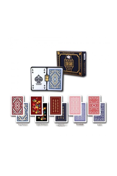 ALVERA COLLECTION 1033067   بطاقات ستار البلاستيكية 2 عبوة