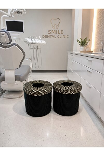 SARDA 2-Piece Shoe Covers Basket Mink Black 25Cm*25Cm