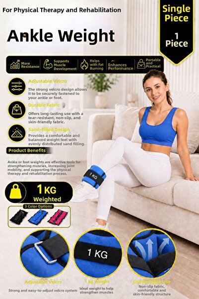 Spor Byfit وزن راحة اليد من الرمل بوزن 1 كجم للعلاج الطبيعي وإعادة التأهيل وت...