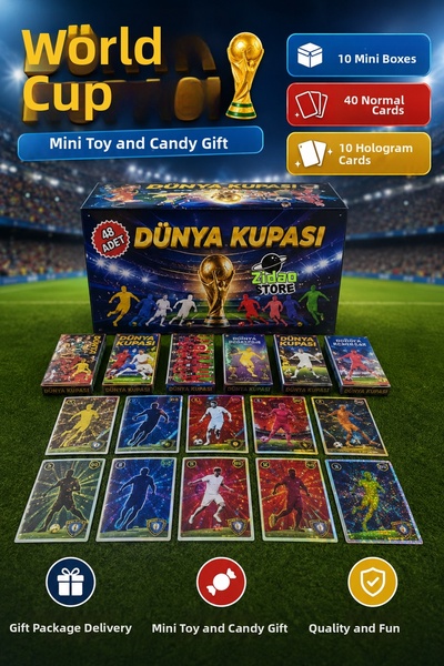 Emrah Gültekin 2026 World Cup Soccer Cards 50 Pieces Collection Card Set 10 M...