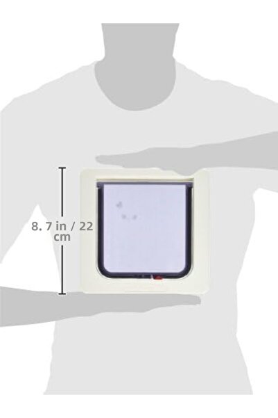 Yıldızan Nzr Beautestore Perfect Pet Cat Flap Door, 4-Way Locking Pet Door, 6...