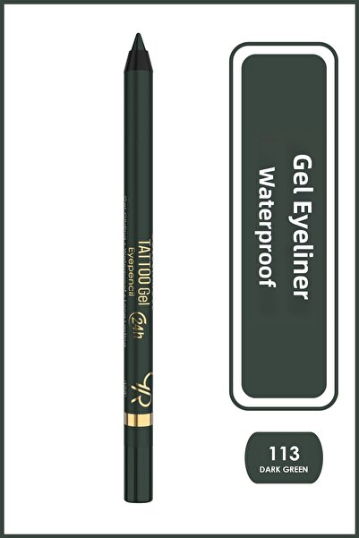 Golden Rose Tattoo Gel Eyepencil-113 Dark Green-Long Lasting Gel Eyepencil