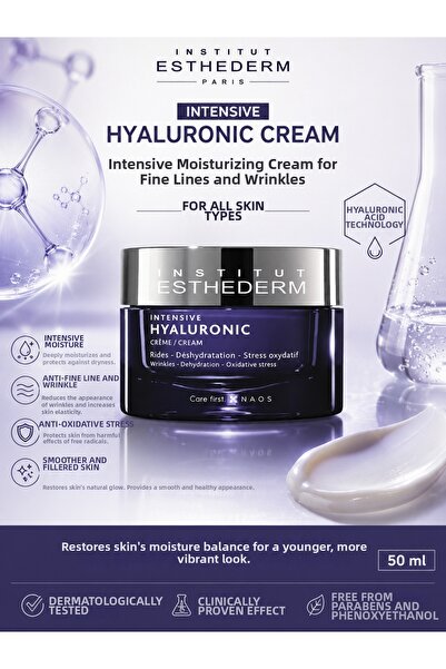 Institut Esthederm Intensive Hyaluronic 50 ml |   Intensive Moisturizing, Plu...