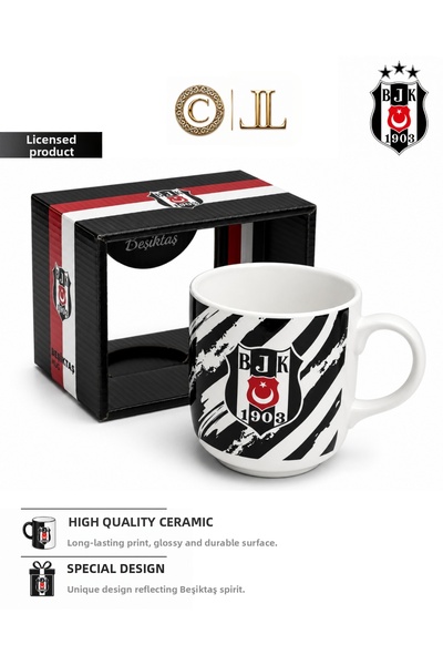 Beşiktaş New Production Licensed Ceramic Custom Design Mug with Special Box