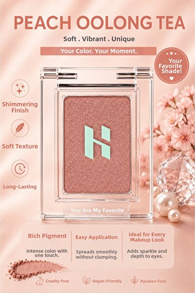 Holika Holika My Fave Peace Eyeshadow # Lucky Peach - Eyeshadow and Single Bl...