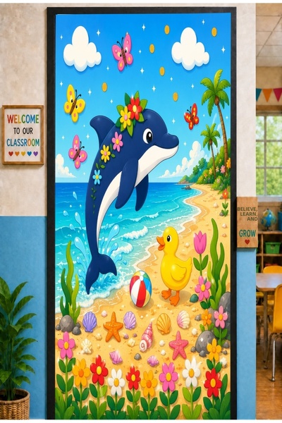 PROMISEBACKDROP2 190X75Cm Elastic Door Decoration, Fabric Door Dressing, Flow...
