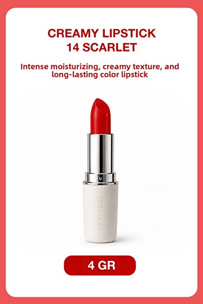 Farmasi 14 Scarlet Creamy Lipstick - 4 Gr