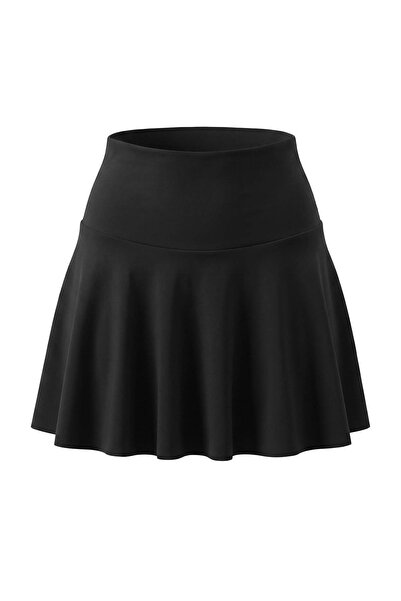 Drop by TrendyolMilla Black Skirt with Shorts and Pockets Tdrss26Et00088
