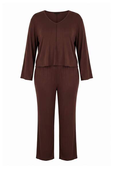 Trendyol Curve Dark Brown