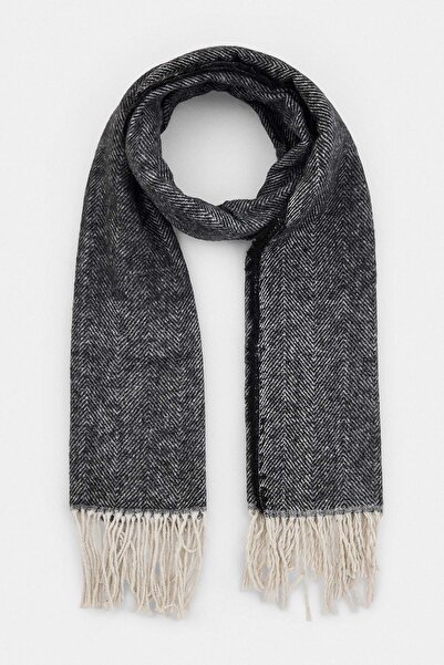 TRENDYOL SHOES Schwarzer Damenschal mit weicher Textur TWOAW22AT0039