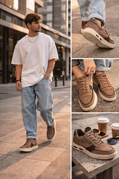 Ayakkabı Vakti Linen Canvas Flat Sole Lightweight Flexible Men's Casual Shoes