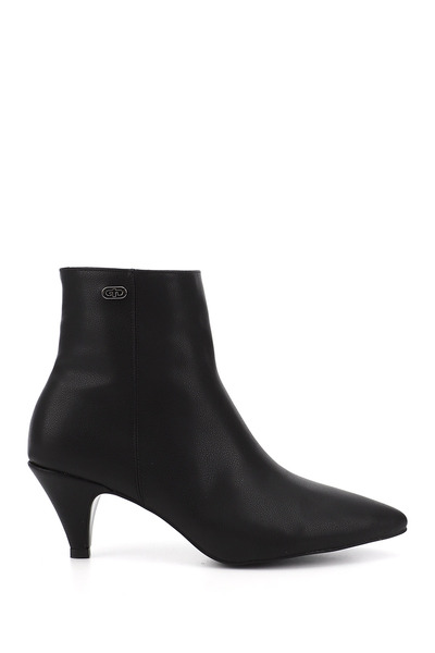 GÖNDERİ(R) Γυναικείες/Κορίτσια Μαύρες μπότες με φερμουάρ με μυτερή μύτη με λε...