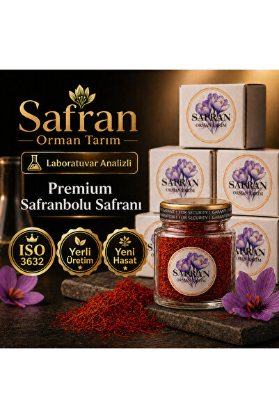 Safran Orman Tarım Yeni Hasat - 1 gram Tarihi Safranbolu Safranı - Laboratuva...