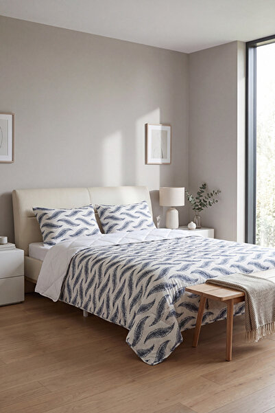 Sleep Garden طقم غطاء سرير مبطن مزخرف أنيق من أربيلا، مقاس مزدوج، 3 قطع