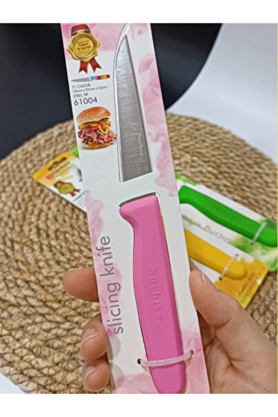 Sürbisa 3'lü Set 61004 Sebze Bıçağı Pembe Sarı Yeşil