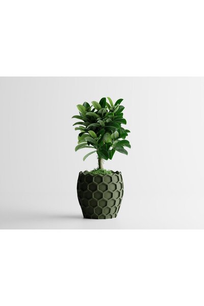 Sani Vază „Beehavia MICĂ” 151 x151 x Î146 mm - Verde închis mat