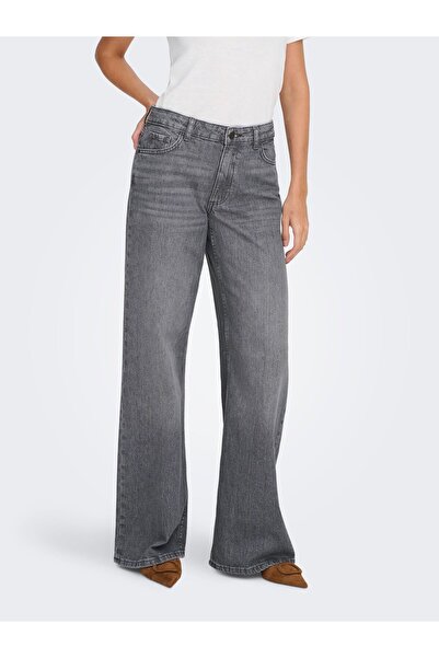 JDY Jeans mit weitem Bein JDYRUBY Mittlere Taille Locker geschnitten Jeans
