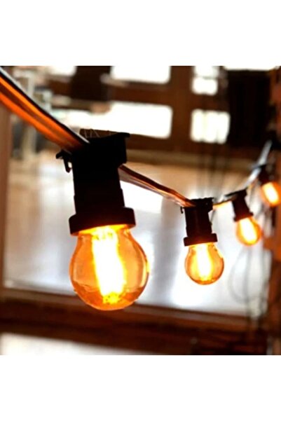 sekizgen led 20 Metre Kablolu 19 Duylu Sıralı Bahçe Ve Organizasyon Aydınlatm...
