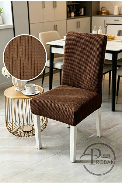 probak home karedesen Sandalye Kılıfı Yıkanabilir Likralı Esnek Lastikli Sand...