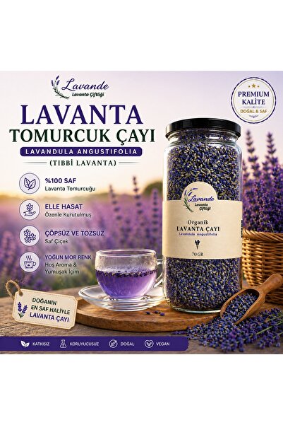 Lavande Lavanta Tomurcuk Çayı-70 gr (2025-YENİ SEZON ÜRETİMİ)