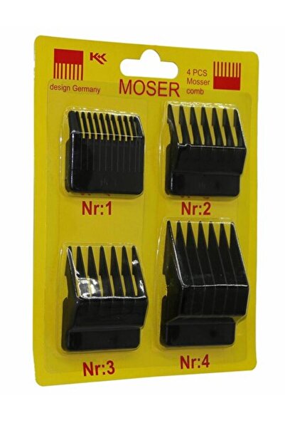 abnturk Moser Saç Tıraş Makinası Için Tarak Takımı 4 Adet Farklı Ölçüde Saç K...