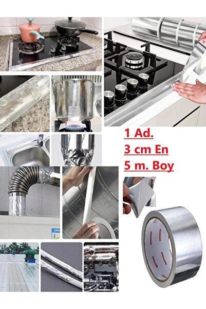 optana Isıya Dayanıklı Alüminyum Bant Yapışkanlı Ocak Mutfak Banyo Küf Önleyi...