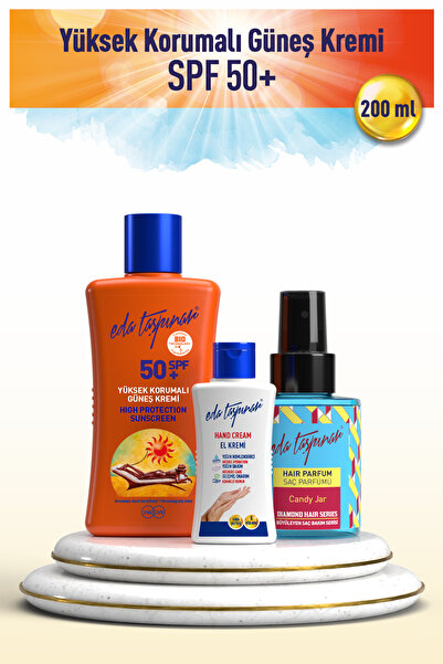 Eda Taşpınar Yüksek Korumalı Güneş Kremi SPF50+ 200ml - El Kremi & Candy Jar ...