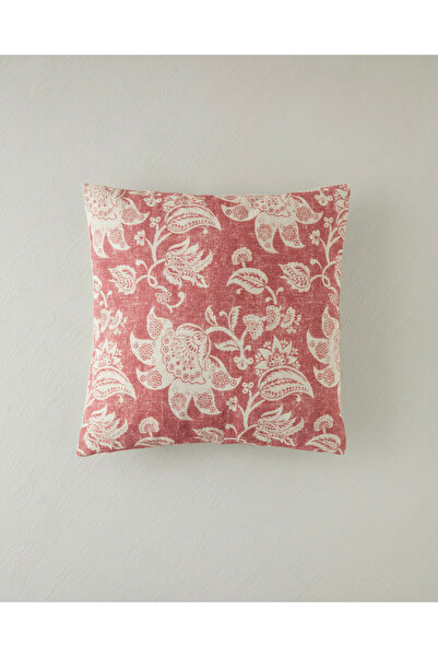 English Home Fiora Throw Pillow Cover 45X45 cm Burgundy