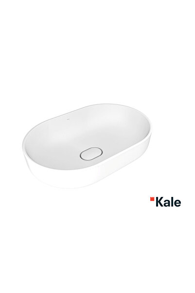 KALE Zero 2.0 60x40 Cm Mat Beyaz Oval Çanak Lavabo