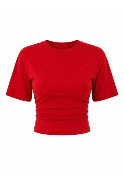 Serpirella Butik Μπλούζα με λεπτομέρεια στη μέση και κορδόνια